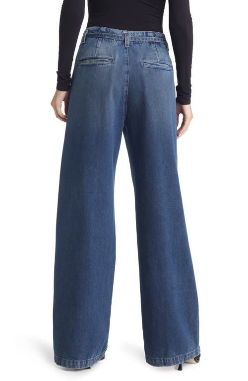 Ag Devin Wide Pleated Jeans With Belt In King Street