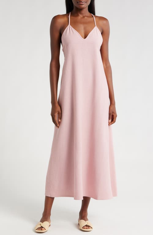 Nordstrom Tie Back Cover-up Maxi Dress In Pink