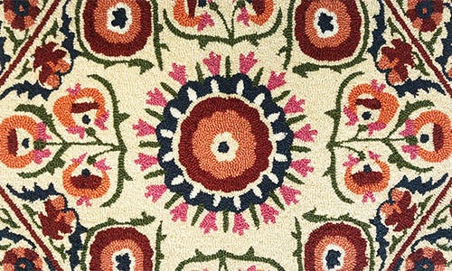 R16 Home Karina Cream Doormat In Cream Multi