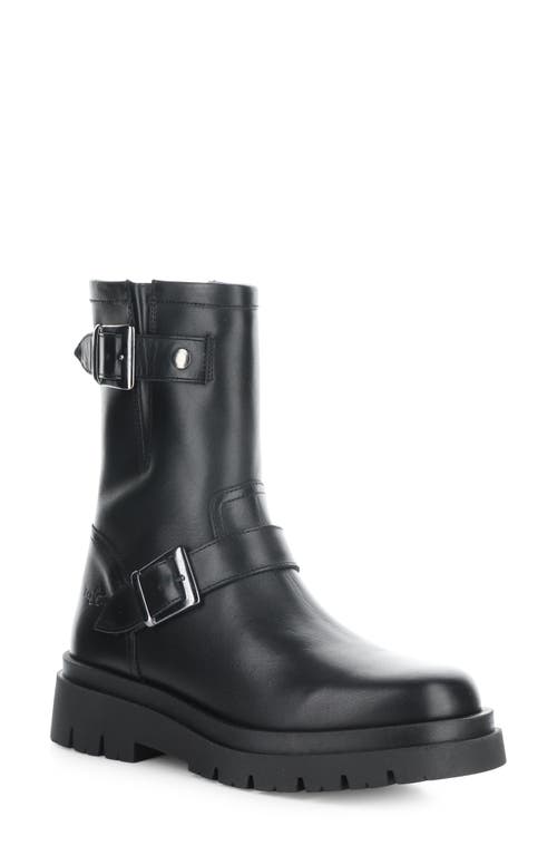 Marang Waterproof Buckle Boot in Black Feel Leather