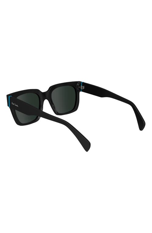 Shop Paul Smith Kenley 52mm Rectangular Sunglasses In Black