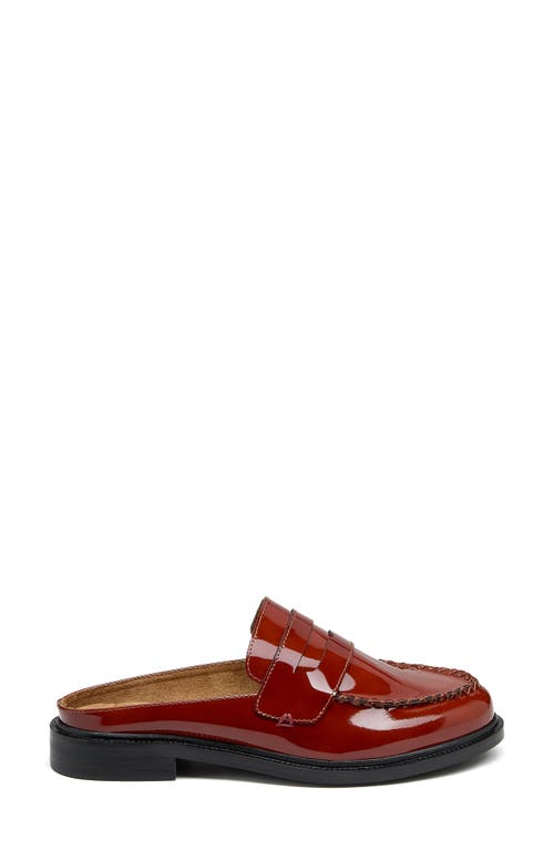 Kelsi Dagger Brooklyn Lock Loafer Mule In Scarlet