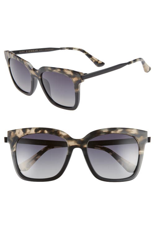 Diff Bella 52mm Polarized Sunglasses In Grey Fage/grey