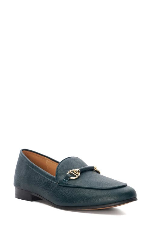 Dune London Grandeur Bit Loafer In Dark Green