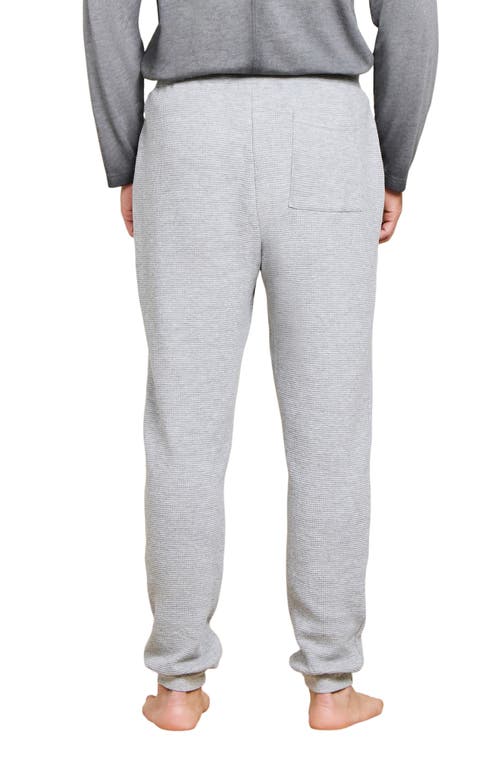 Shop Barefoot Dreams Malibu Collection® Waffle Joggers In Heather Gray