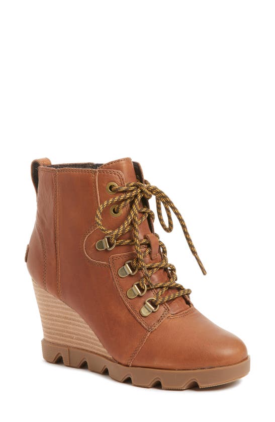 sorel lace up wedge boots