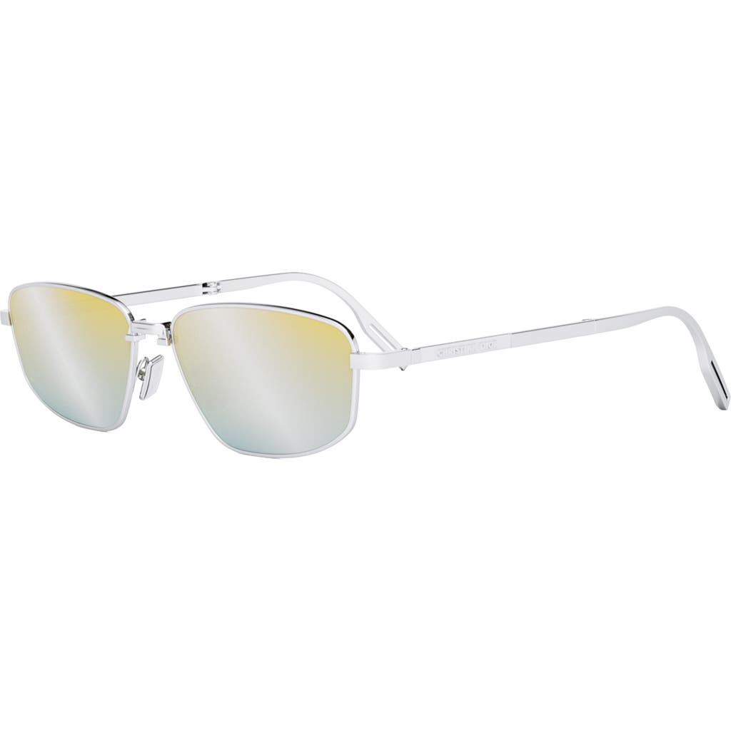 Dior '90 S1u 57mm Pilot Sunglasses In Gold