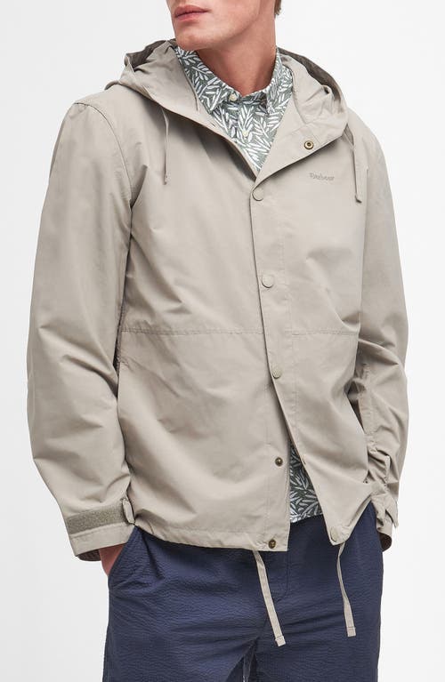 Barbour Newland Hooded Rain Jacket Concrete at Nordstrom,