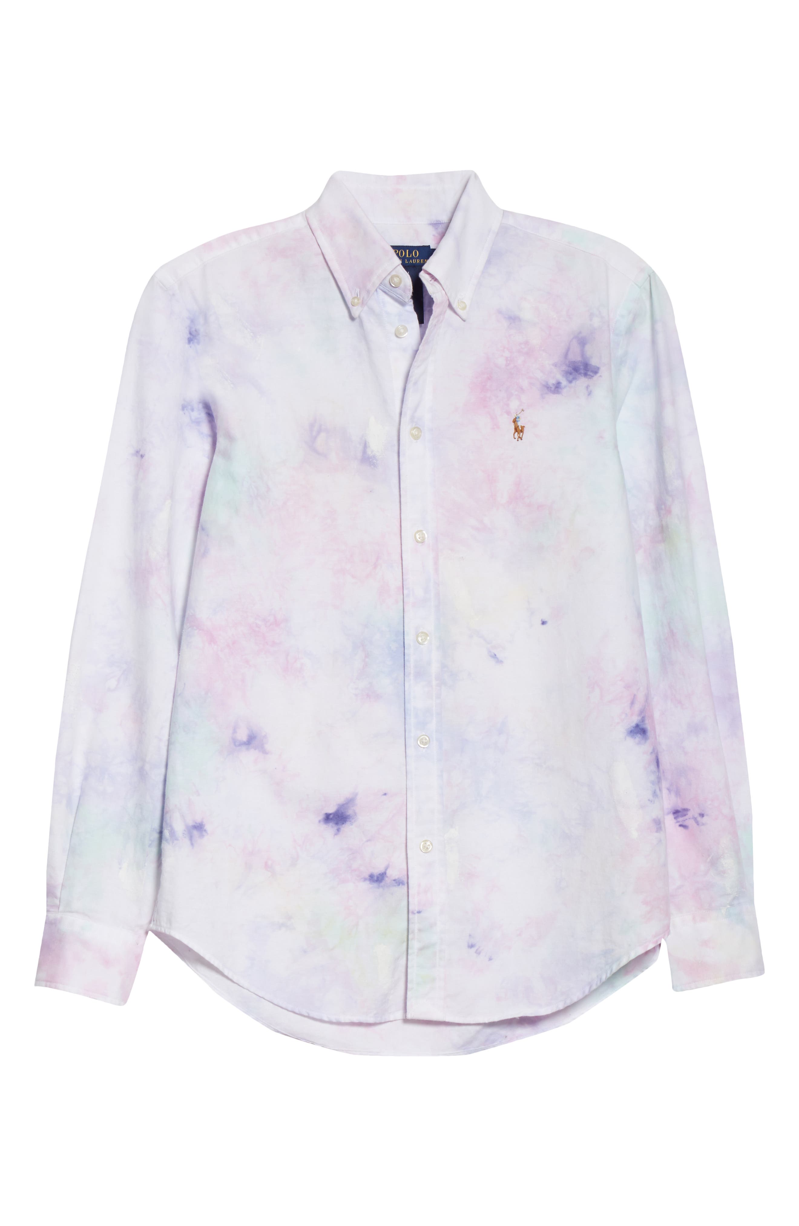 ralph lauren tie dye button down