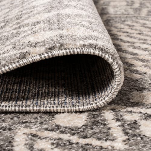 Jonathan Y Ifrane Berber Geometric Stripe Area Rug In Gray/cream