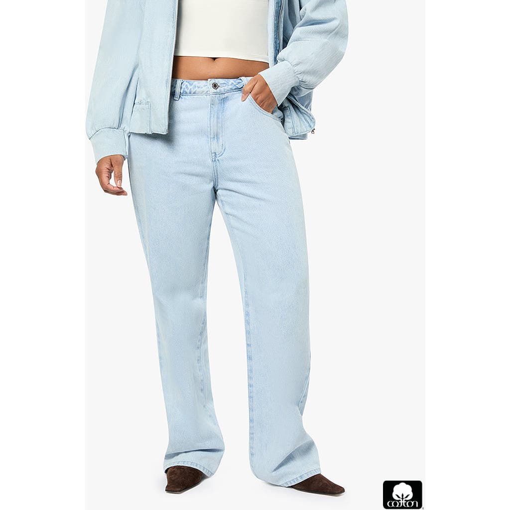 Weworewhat Mid Rise Slim Straight Pant In Super Light