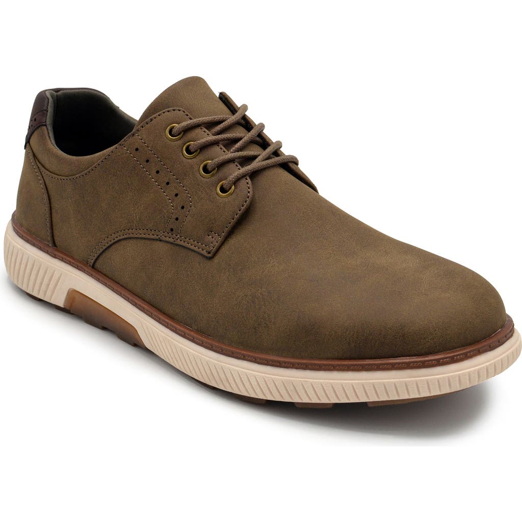 Aston Marc Anson Mens Lace-up Faux Leather Casual And Fashion Sneakers In Brown