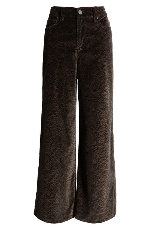 Shop Frame Le Slim Print Palazzo High Waist Wide Leg Jeans In Panthera