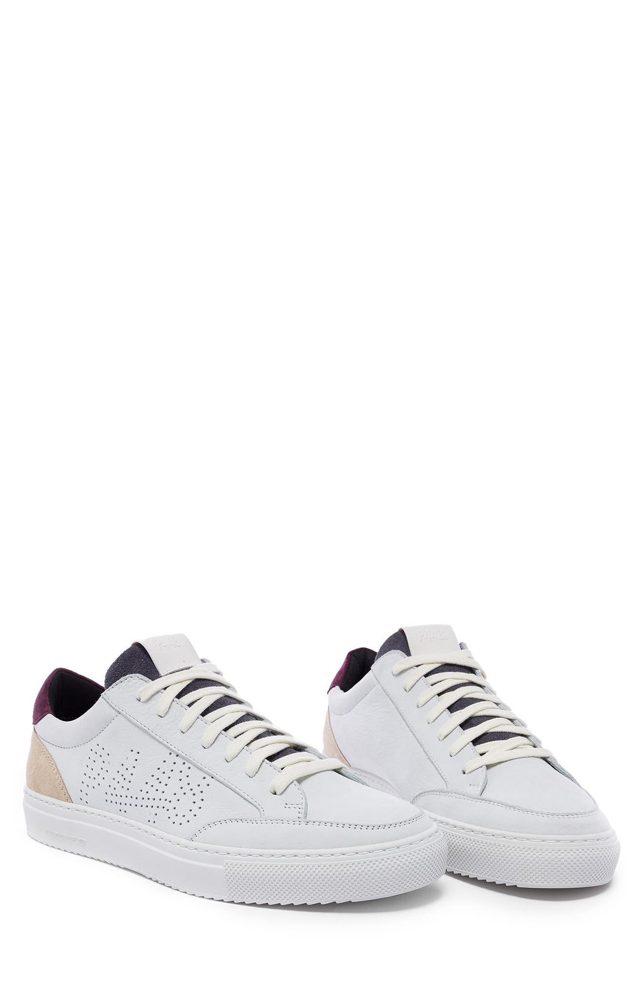 P448 Soho Sneaker in White-Retro | Smart Closet