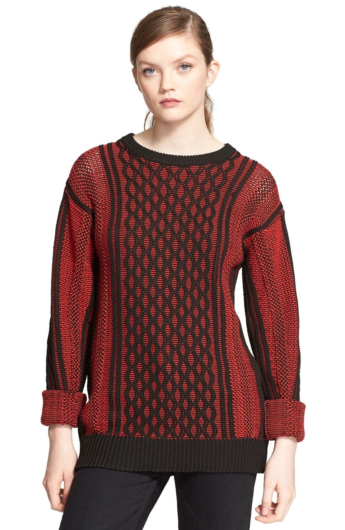 T by Alexander Wang Honeycomb Knit Sweater | Nordstrom
