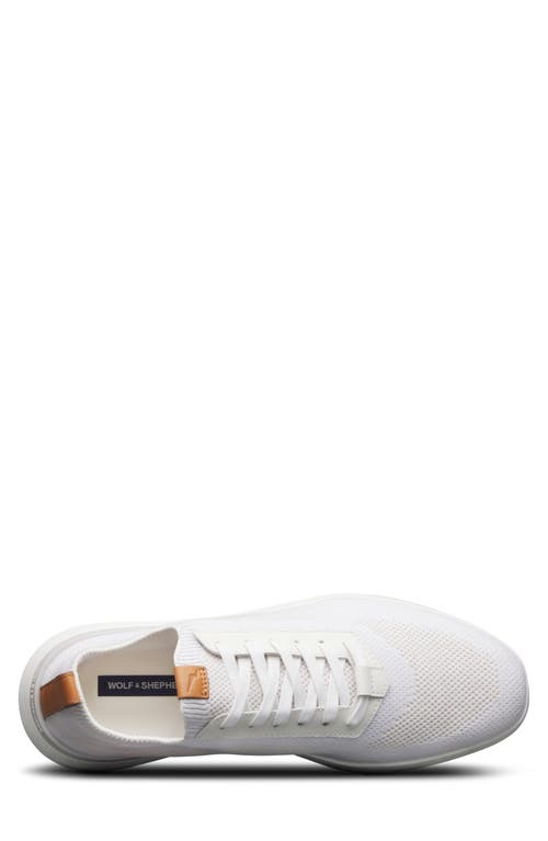 Shop Wolf & Shepherd Supremeknit Sock Sneaker In White/white