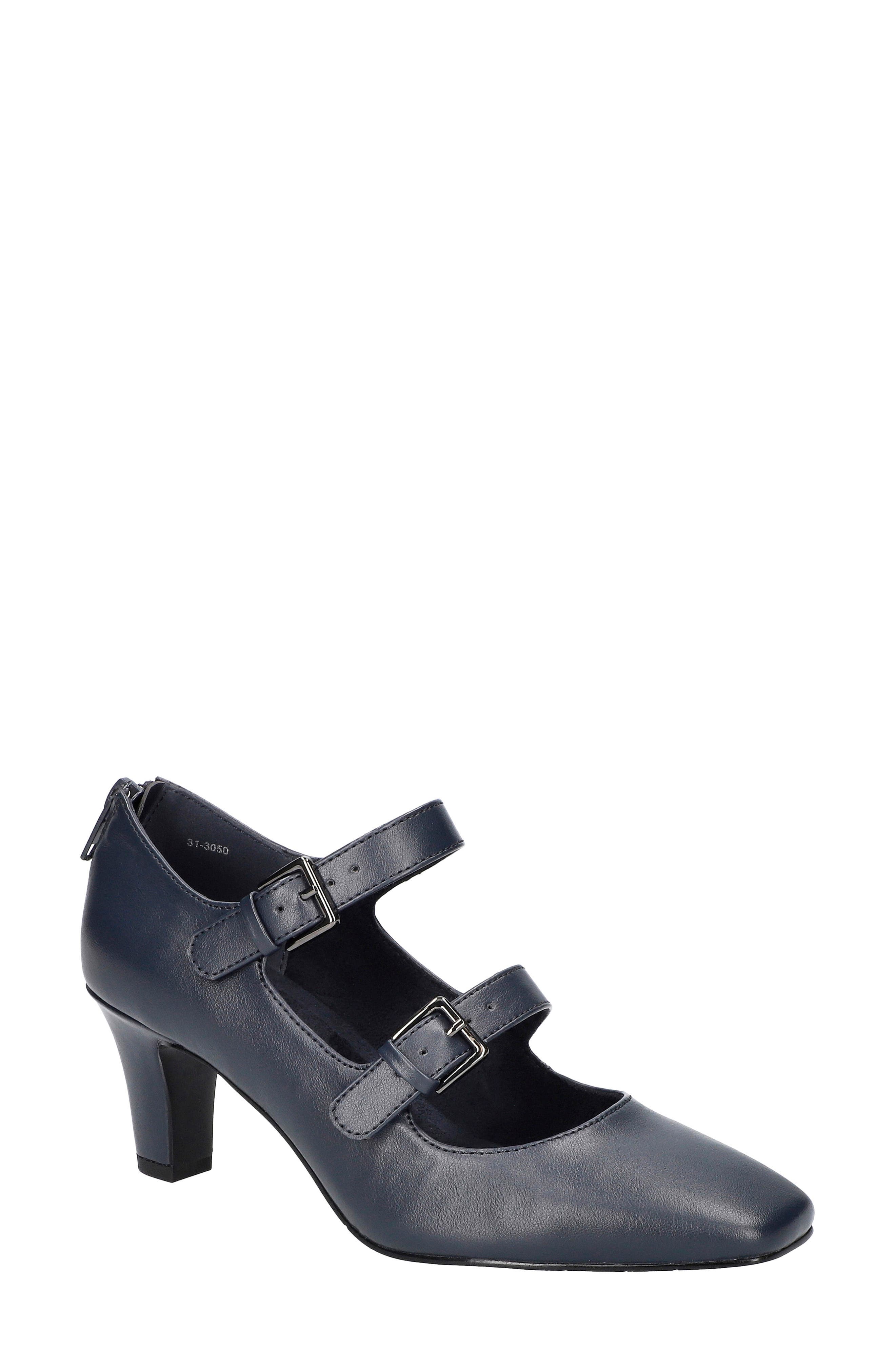 EASY STREET Willis Square Toe Mary Jane Pump in Navy 