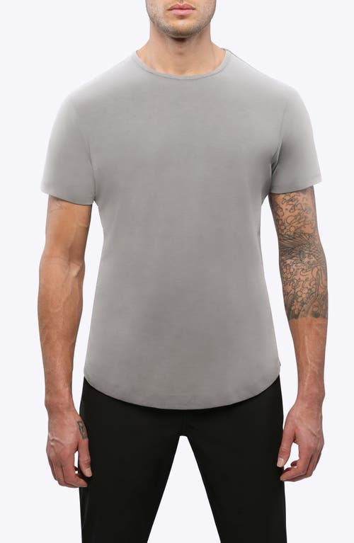 AO Curve Hem Cotton Blend T-Shirt in Dusky Graphite
