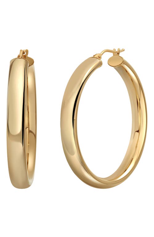 Bony Levy 14K Gold Smooth Hoop Earrings in 14K Yellow Gold at Nordstrom