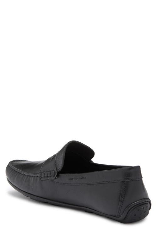 Marc Joseph New York Nebraska Driving Loafer In Black Grainy