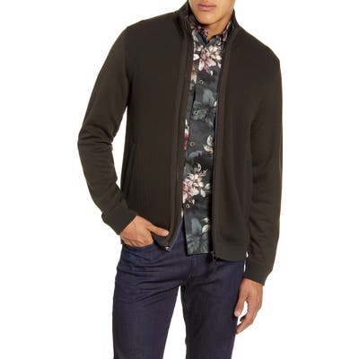 Ted Baker London Spied Funnel Neck Zip Cardigan