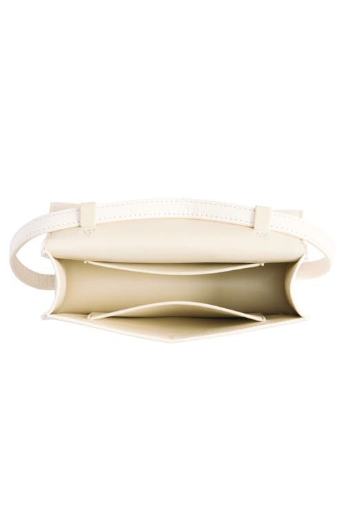 Shop The Row Sofia Leather Crossbody Bag In Ivory Pld