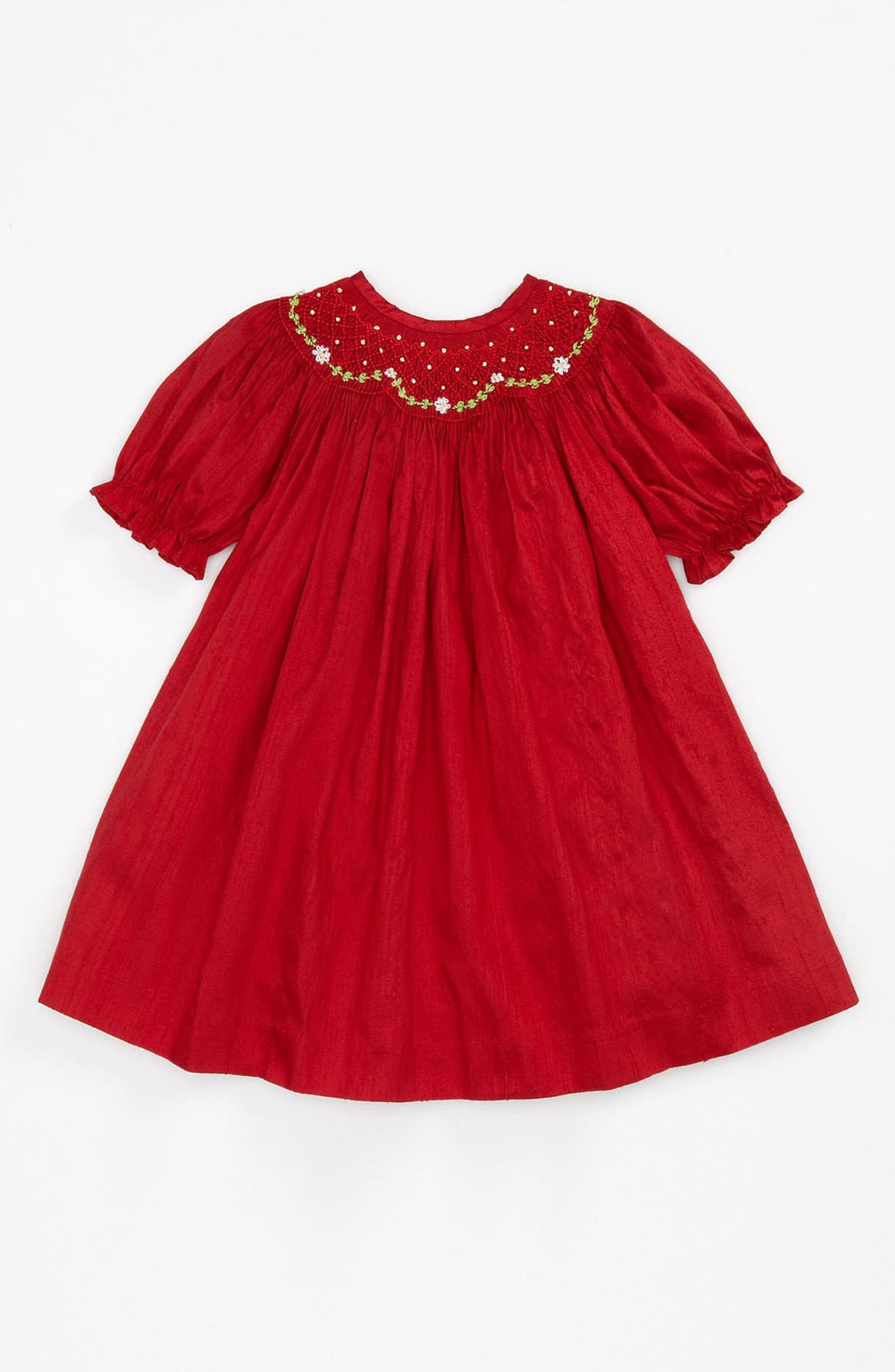 Luli & Me Silk Dress (Infant) | Nordstrom