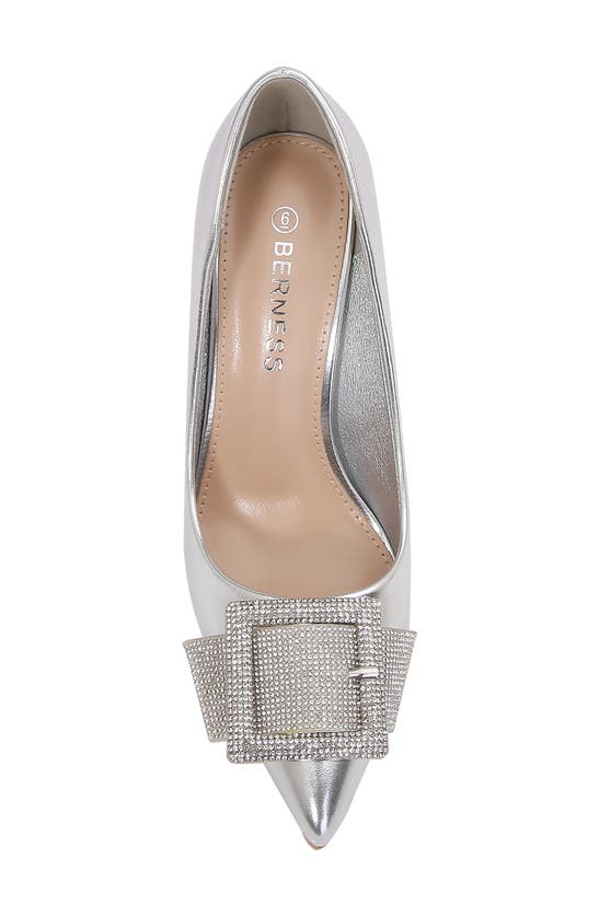 Shop Berness Emery Rhinestone Pump In Silver