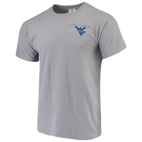 IMAGE ONE Men's Gray West Virginia Mountaineers Comfort Colors Campus Scenery T-Shirt