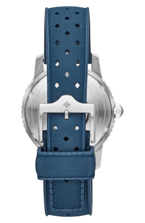 Zodiac Compression Diver Automatic Rubber Strap Watch, 40mm In Blue