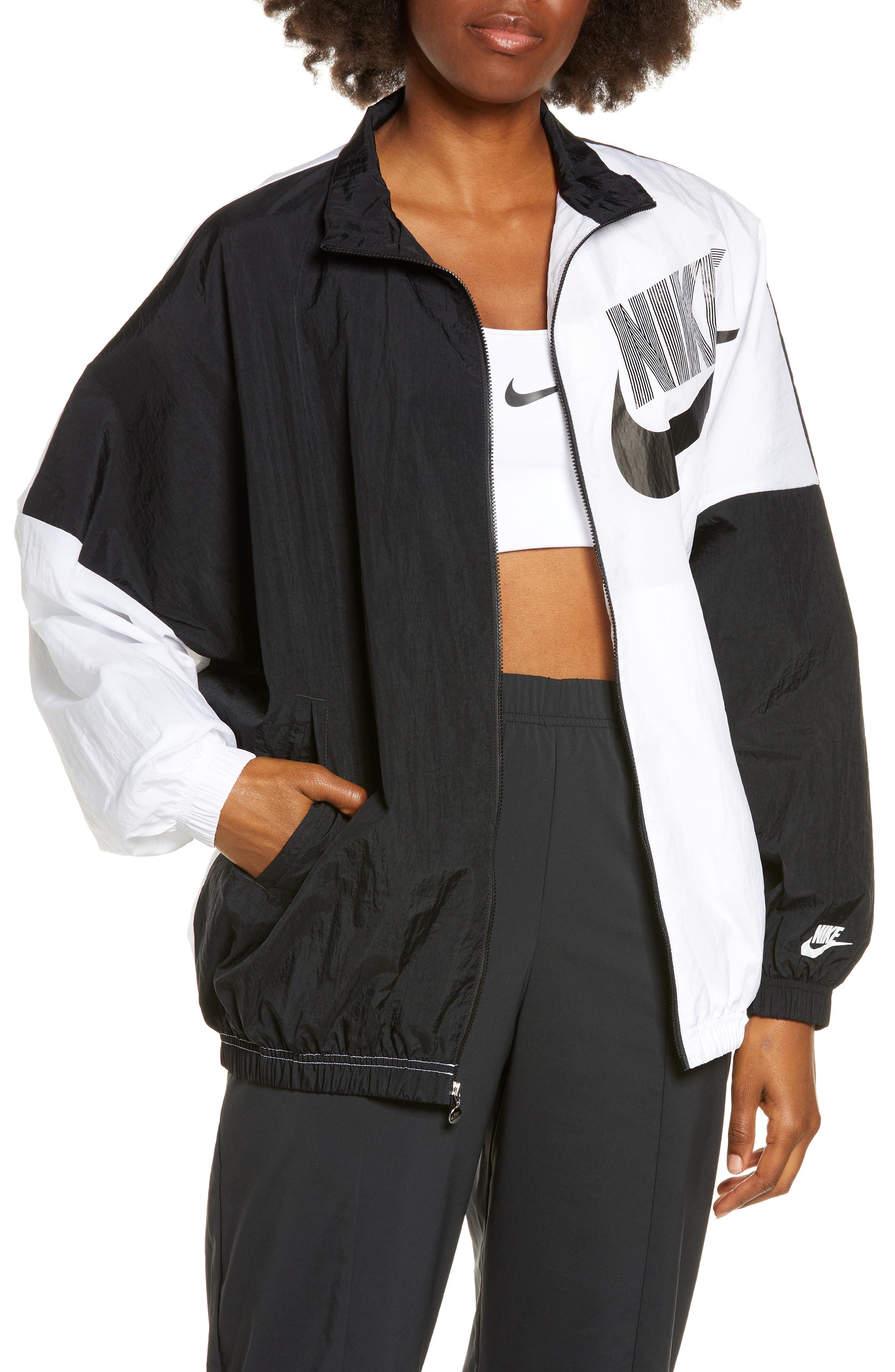 nike jacket white womens