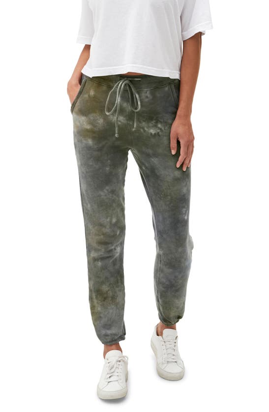 Michael Stars Sophy Jogger Sweatpants In Olive Combo
