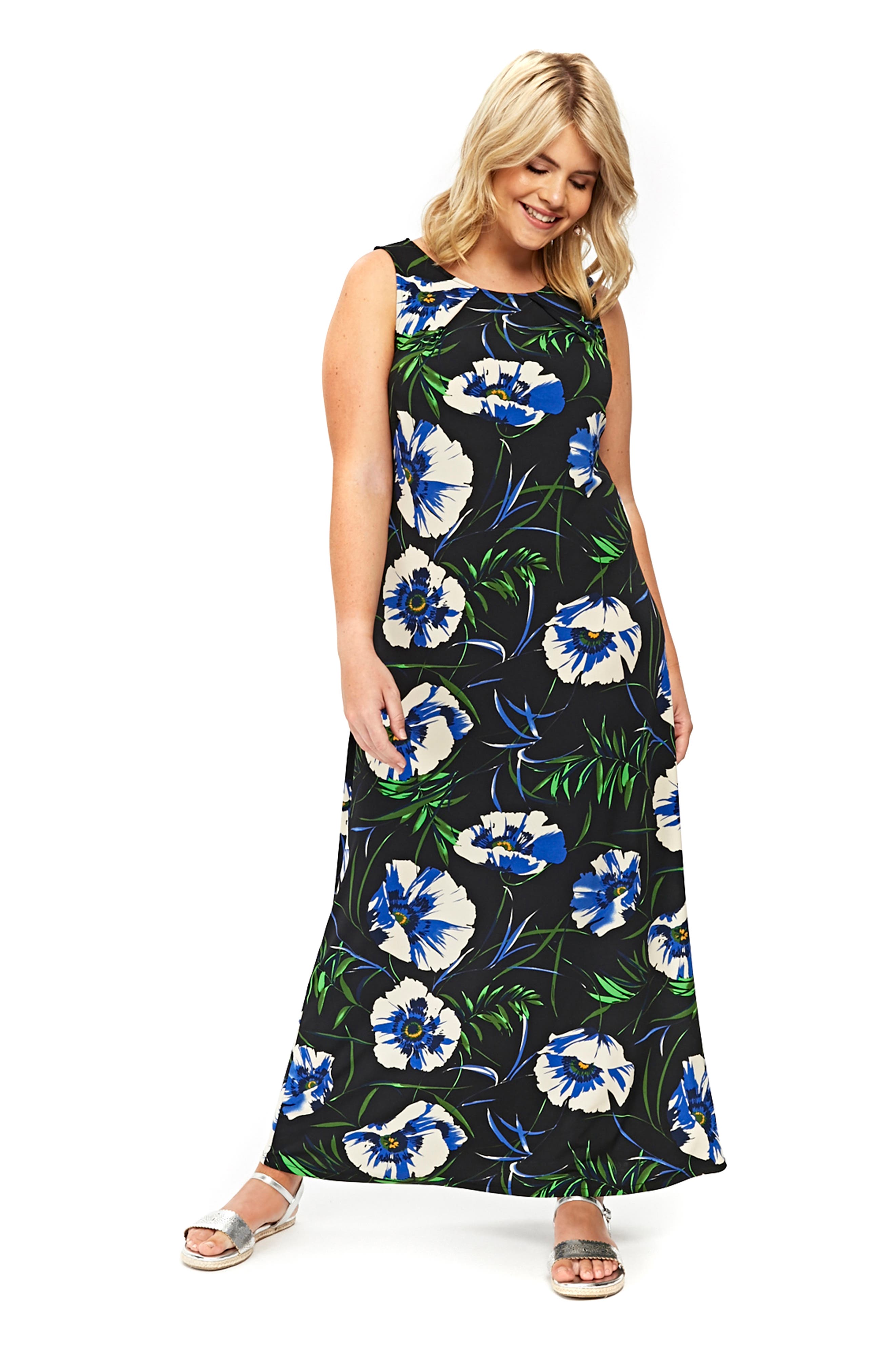 evans black maxi dress
