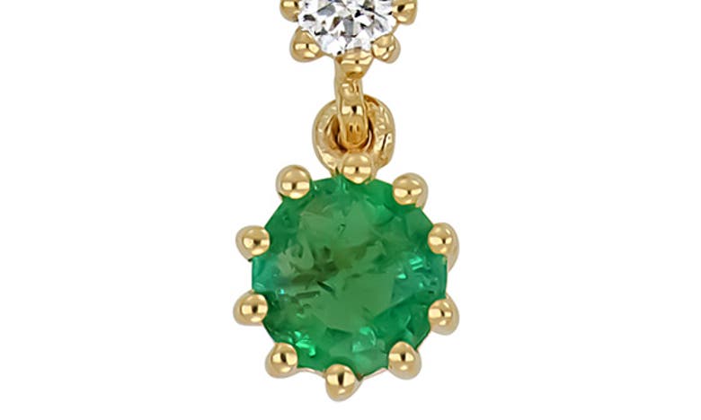 Bony Levy El Mar Emerald & Diamond Pendant Necklace In 18k Yellow Gold
