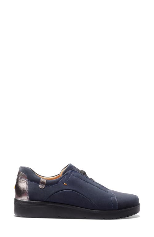 Samuel Hubbard Marin Slip-on Sneaker In Navy Nubuck