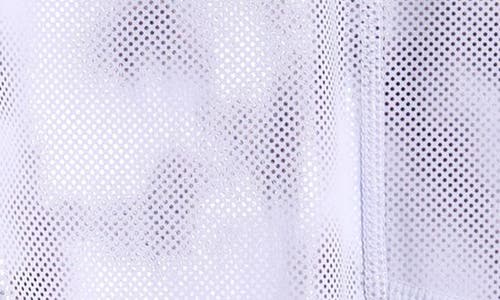 Shop Zella Girl Kids' Favorite High Waist Pocket Leggings In Purple Calluna Camo Laminate