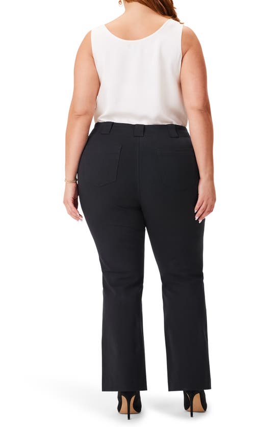 Nic + Zoe Plaza Demi Bootcut Ankle Pants In Black Onyx