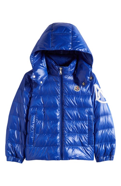 Moncler Kids' Saulx Nylon Down Jacket in Navy at Nordstrom, Size 6Y
