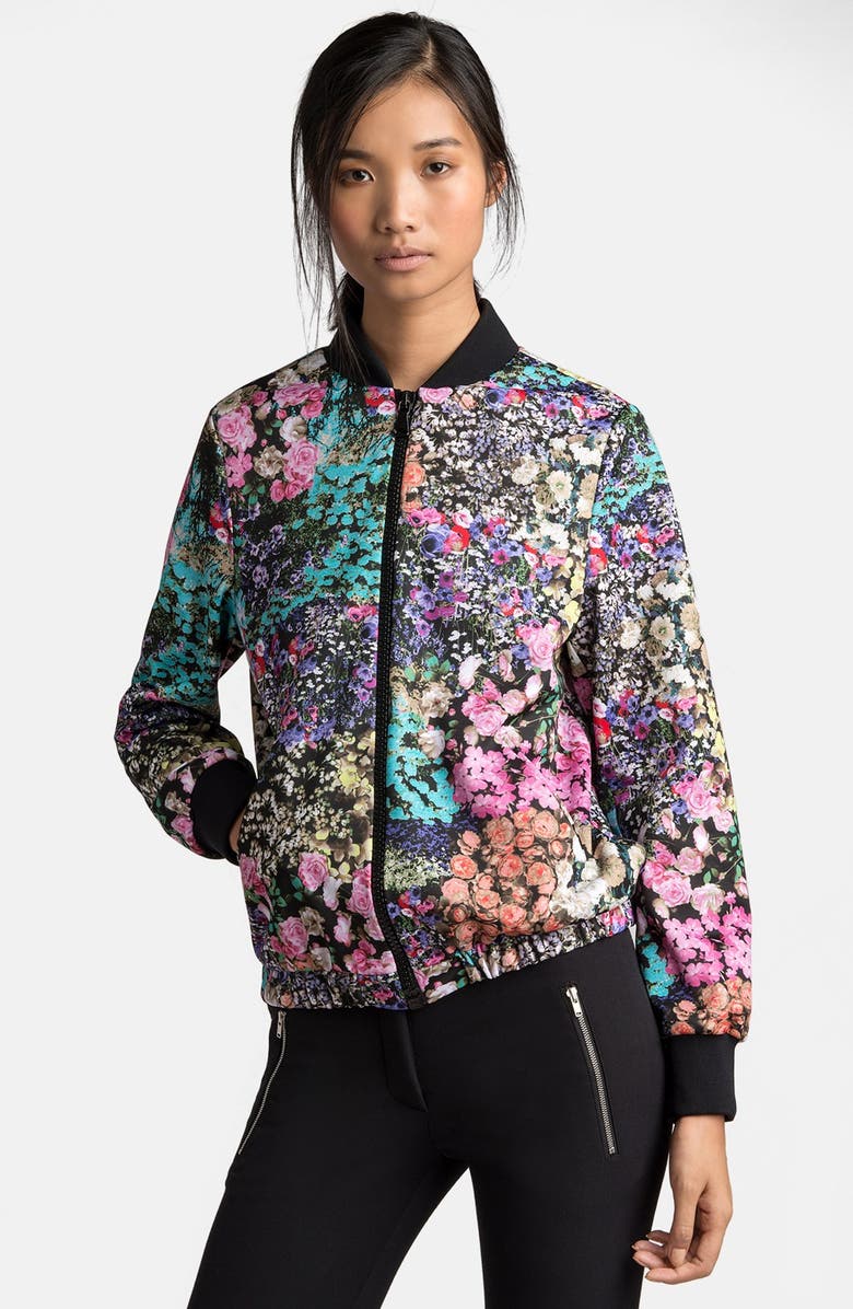 MSGM Floral Print Bomber Jacket | Nordstrom