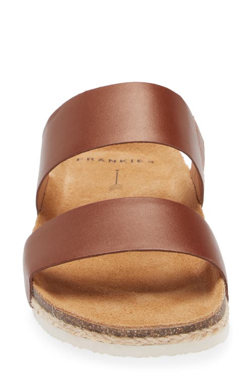 Shop Frankie4 Maria Iii Slide Sandal In Cognac