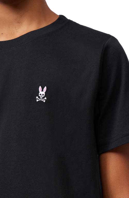 Shop Psycho Bunny Kids' Cotton T-shirt In Black