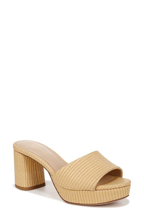 Shop Veronica Beard Dali Platform Slide Sandal In Green/natural