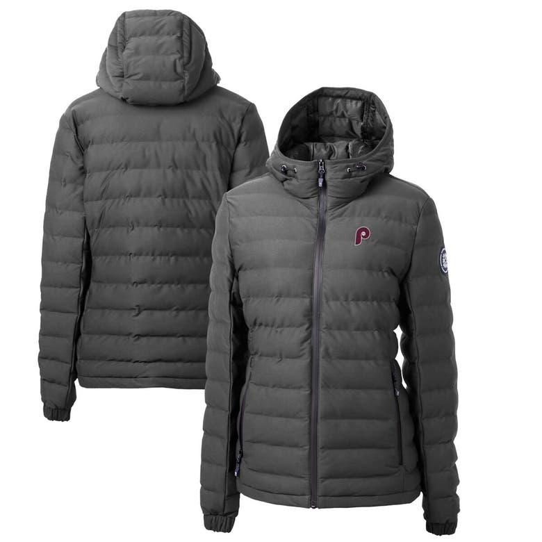 Shop Cutter & Buck Gray Philadelphia Phillies Cooperstown Collection Mission Ridge Repreve Eco Insulated