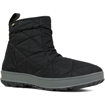 Bogs Snowday Waterproof Quilted Snow Boot, Black