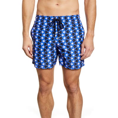 Vilebrequin Moorea Re Mi Fa Soles Swim Trunks, Blue