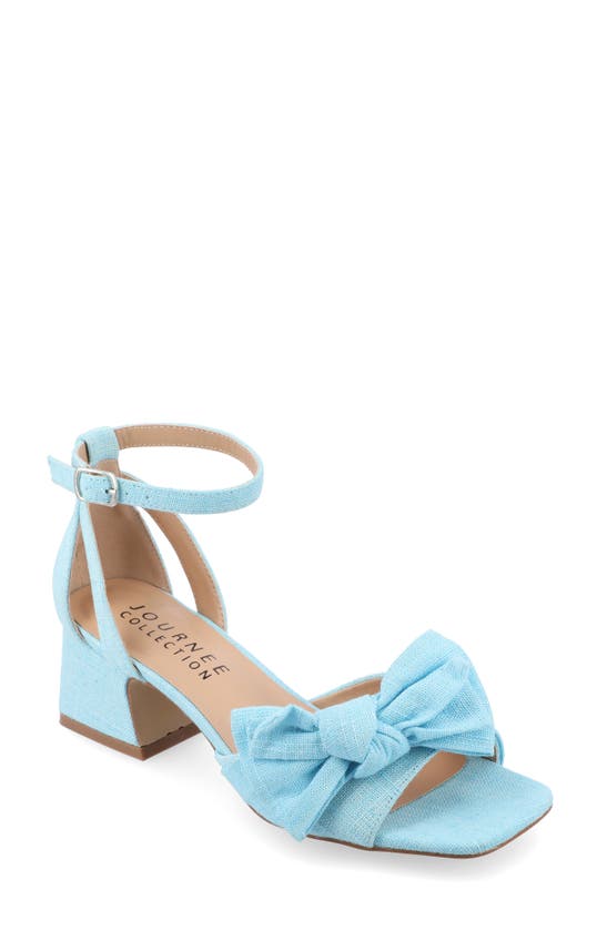 JOURNEE COLLECTION JOURNEE COLLECTION ZEVI BOW BLOCK HEEL SANDAL