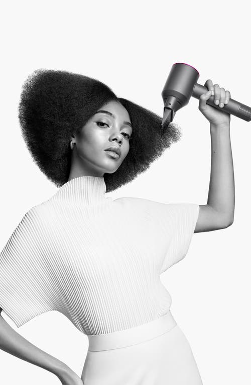 Dyson Supersonic Hair Dryer In Iron/fuchsia