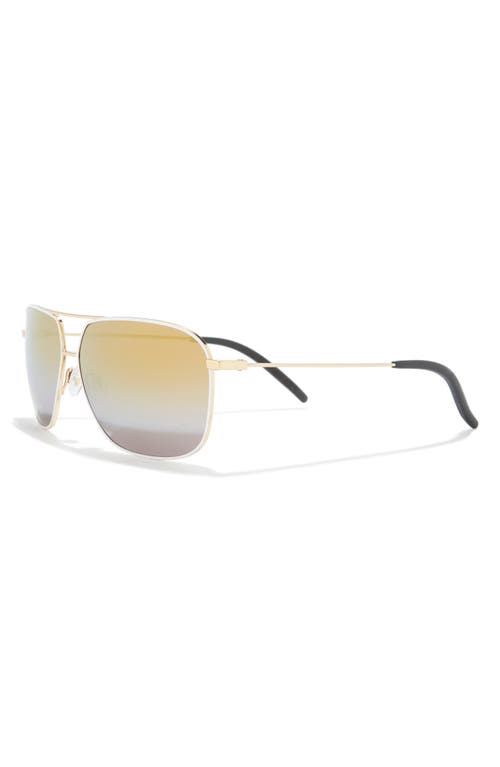Maui Jim 62mm Core Aviator Polarized Sunglasses In Gold Gold Gold