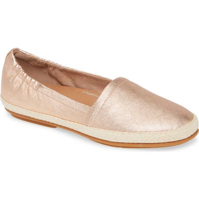 Fitflop Siren Espadrille Flat, Metallic
