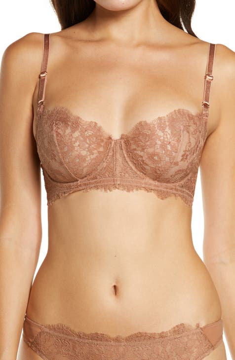 Buy online Beige Polyester Bras And Panty Set from lingerie for
